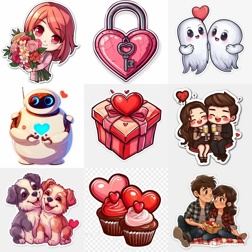 Valentines Day Stickers