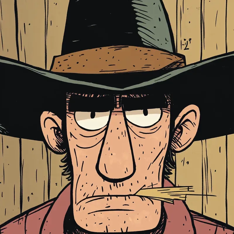 Consistent Classic Western Comic Scenes