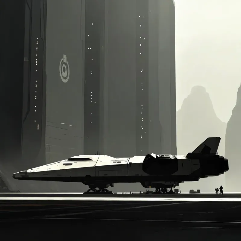 Interstellar Shadows Futuristic Scifis