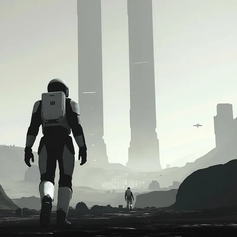 Interstellar Shadows Futuristic Scifis