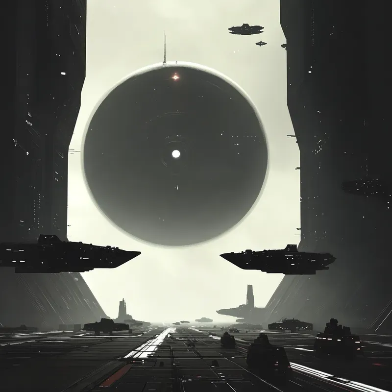 Interstellar Shadows Futuristic Scifis