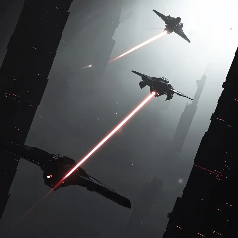 Interstellar Shadows Futuristic Scifis