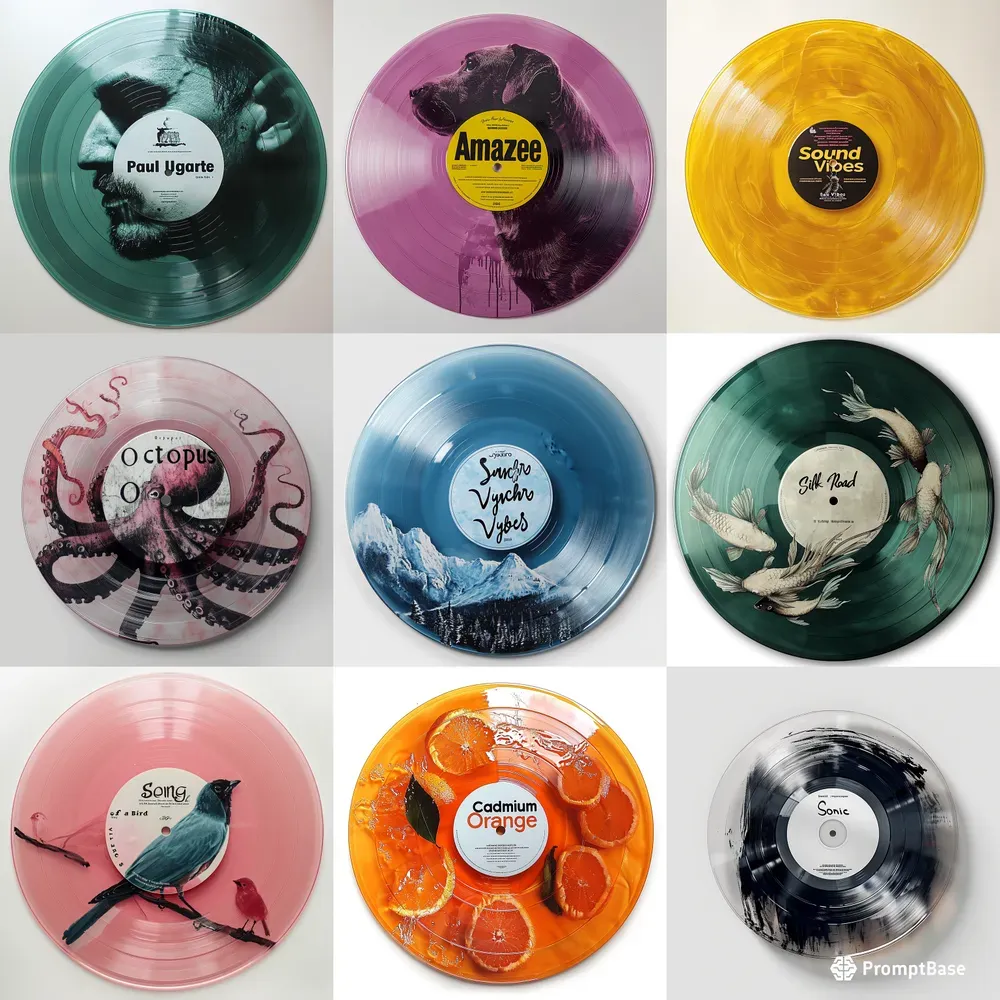Realistic 3D Vinyl Records