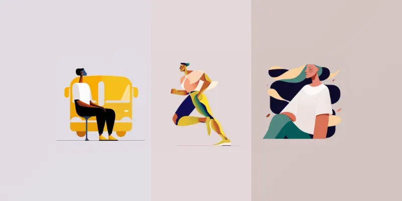 Trending Shape Merging Illustrations generated by undefined