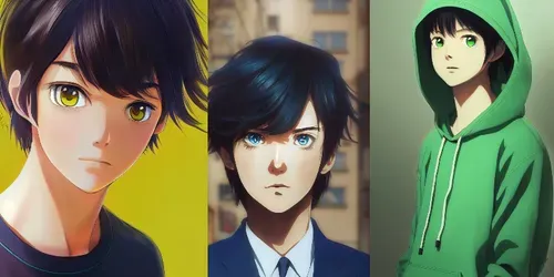 Handsome Guys In Anime Style generated by midjourney