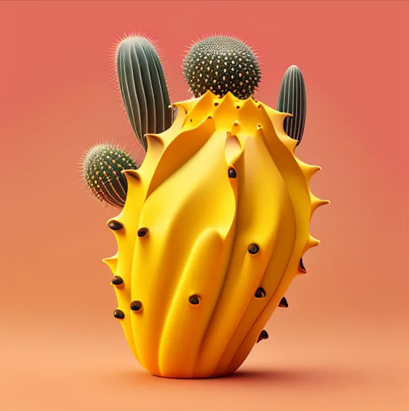 Plants In Futuristic And Abstract Vases