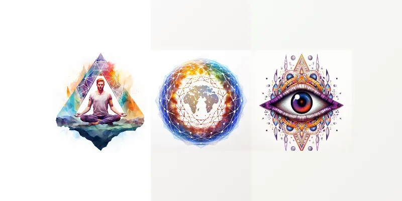 Quantum Enlightenment Clipart Collection generated by undefined