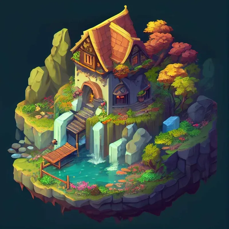Isometric Fantasy Home
