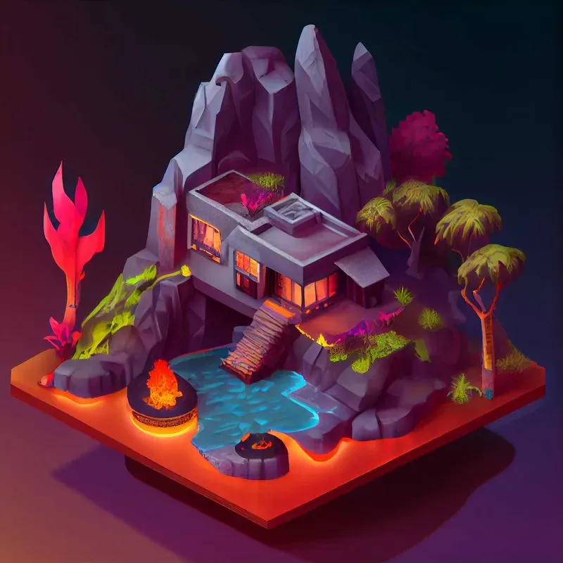 Isometric Fantasy Home