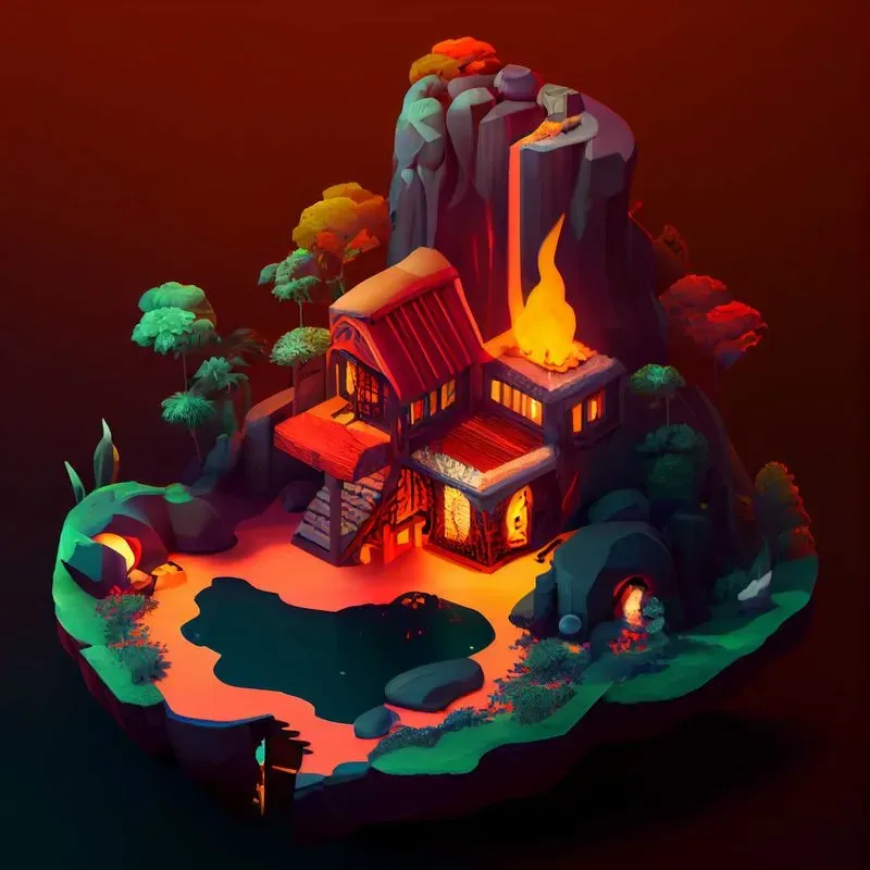 Isometric Fantasy Home