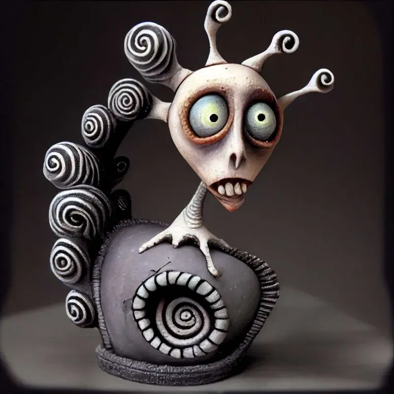 Abstract Clay Sculptures