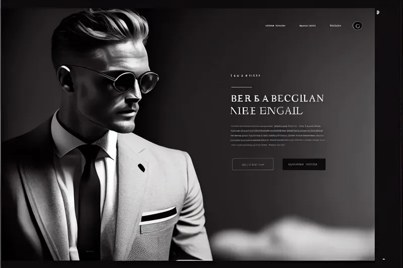 Minimalist High-end Website UI Mockups