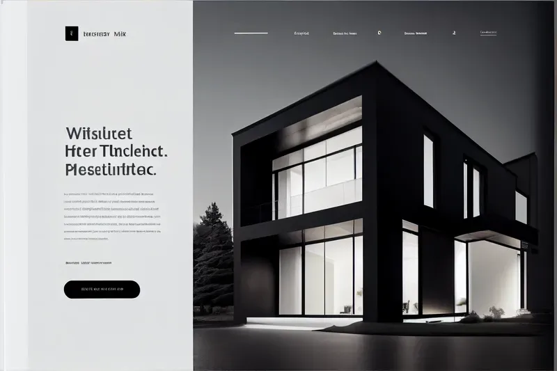 Minimalist High-end Website UI Mockups
