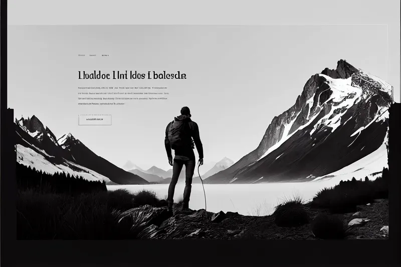 Minimalist High-end Website UI Mockups