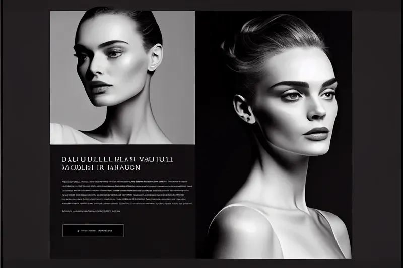 Minimalist High-end Website UI Mockups
