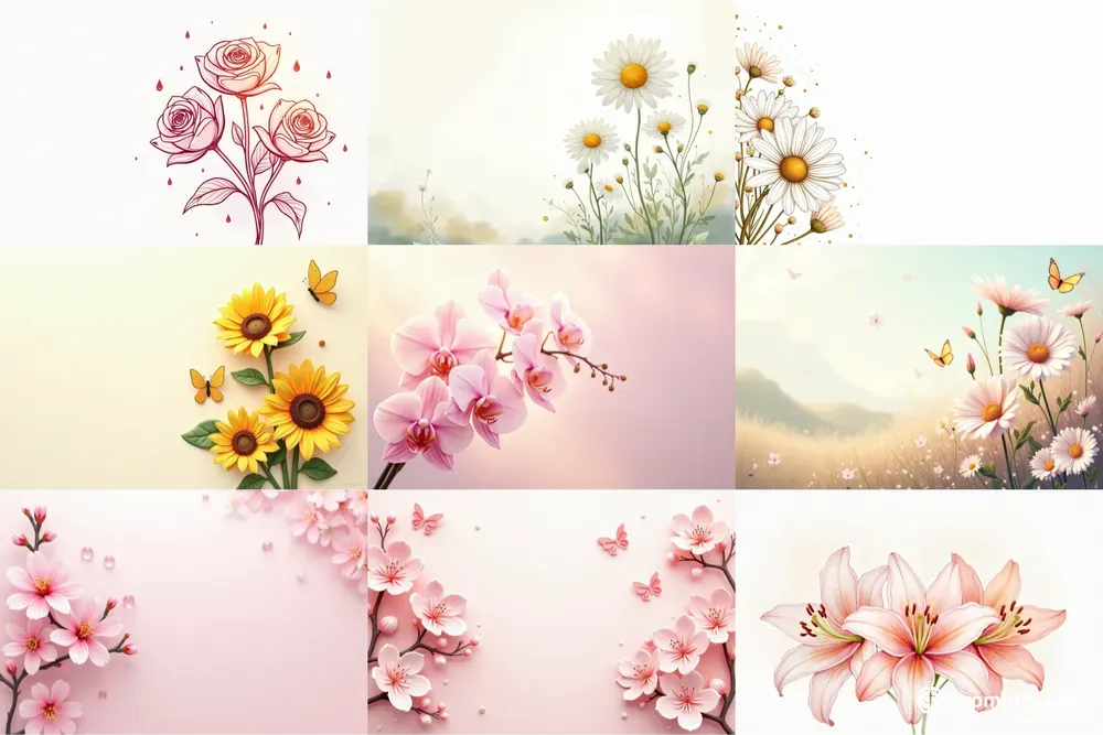 Versatile Flower Illustrations