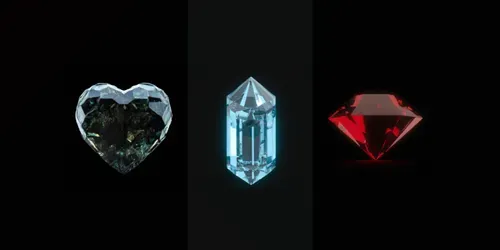 3D Crystals generated by dalle