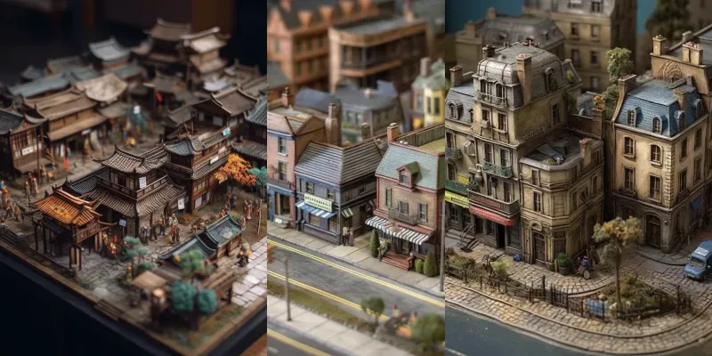 Models Of Miniature Cities generated by undefined