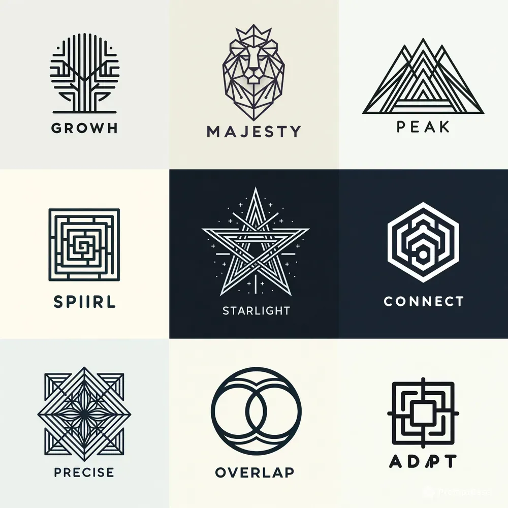 Minimal Line Vector Logos