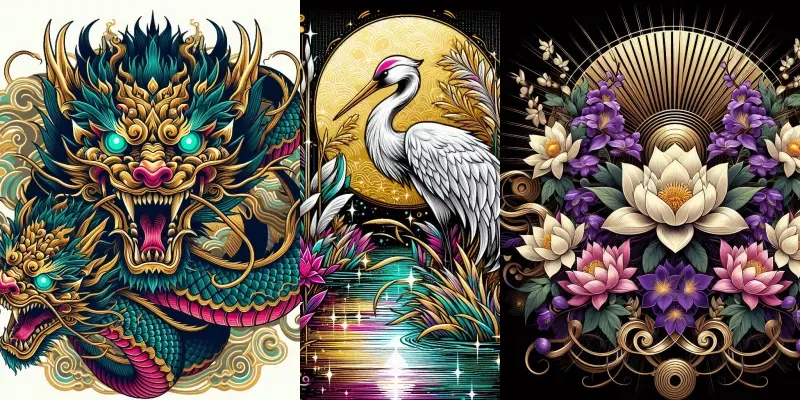 Tattoo Tshirt Designs generated by undefined