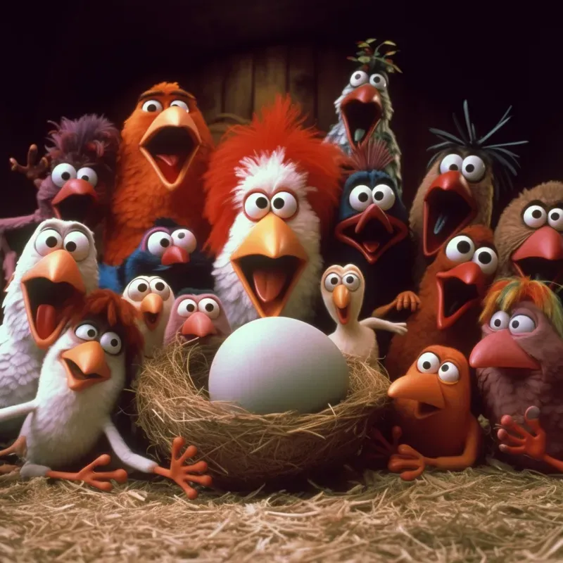 Cartoon Images In Chicken Run Style