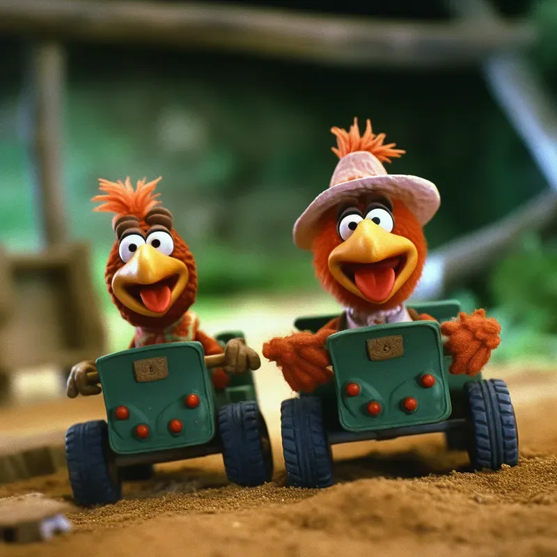 Cartoon Images In Chicken Run Style