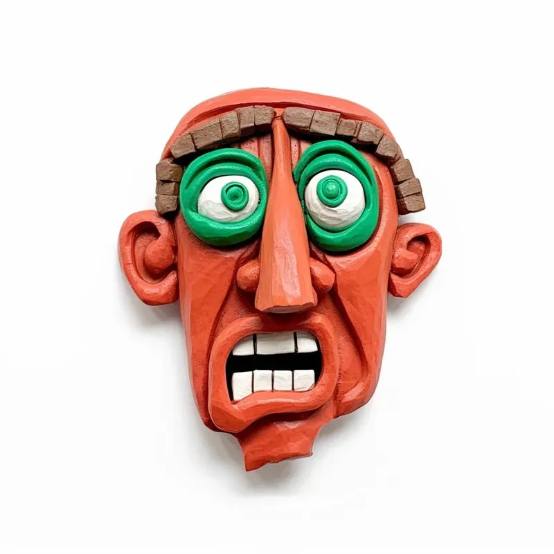 Clay Icons In Chicken Run Style