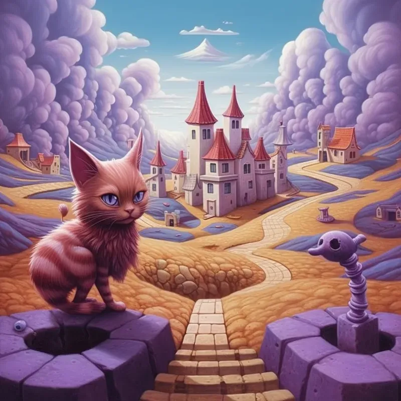 Purple Fairy Tales Surrealism