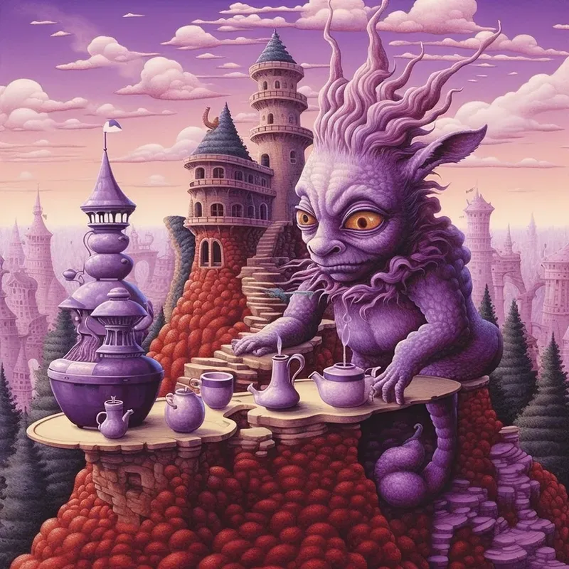 Purple Fairy Tales Surrealism