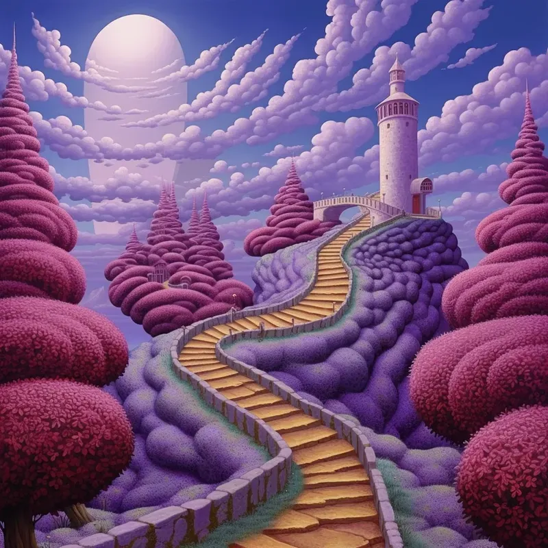 Purple Fairy Tales Surrealism