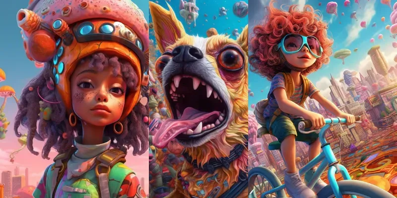 Funk Art Illustrations generated by undefined