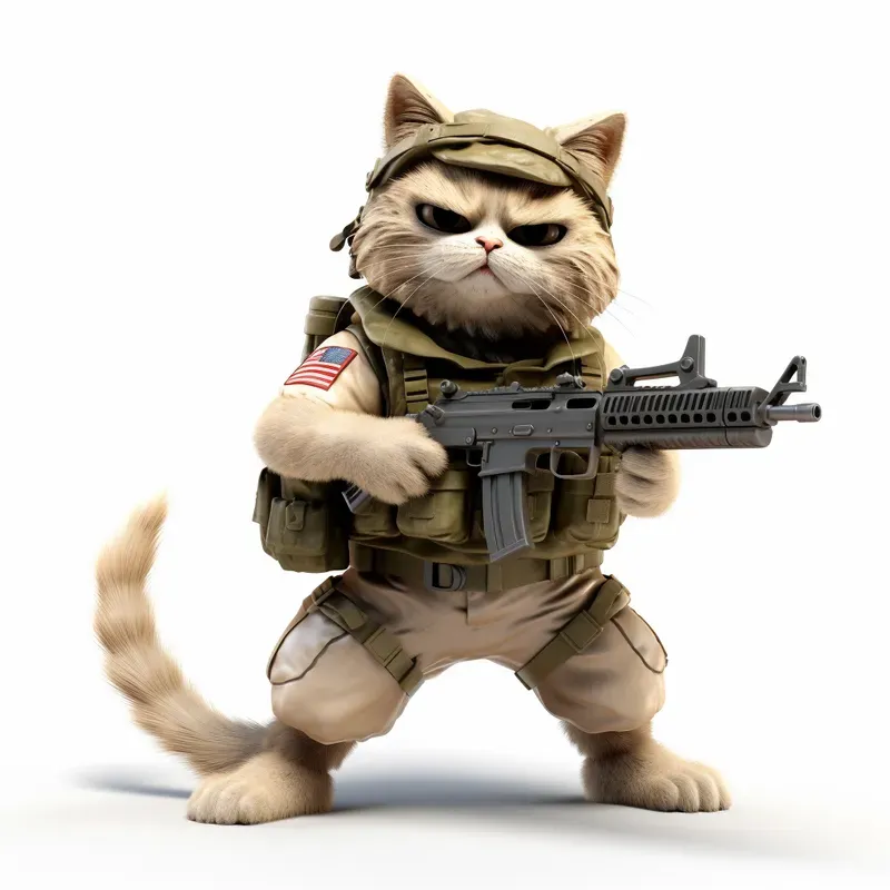 3D Funny Military Animals