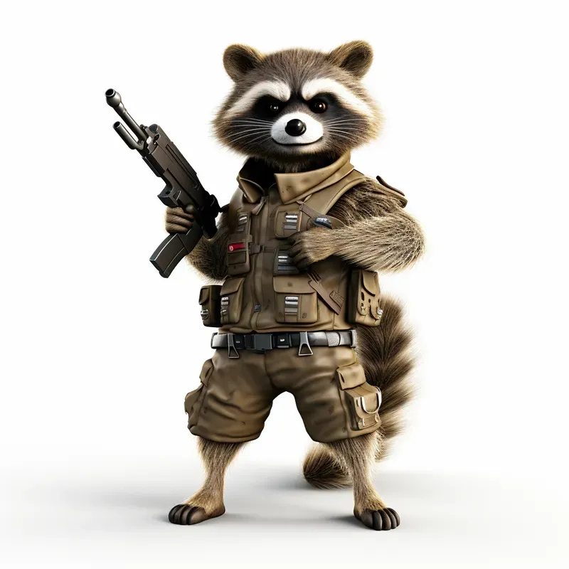 3D Funny Military Animals