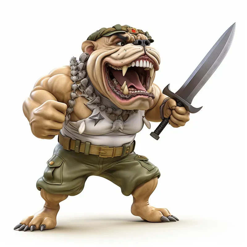 3D Funny Military Animals