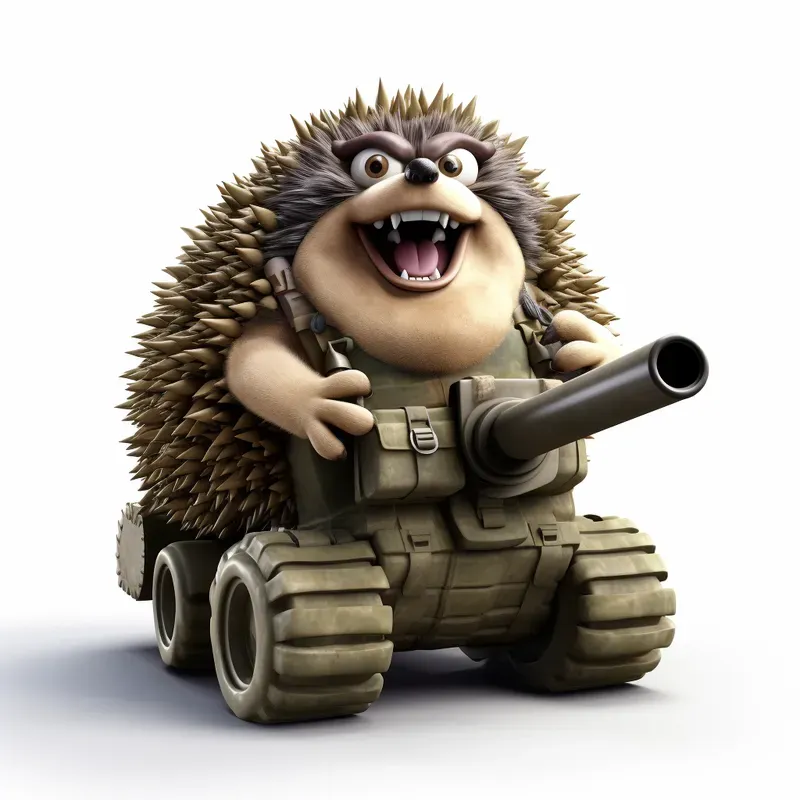 3D Funny Military Animals