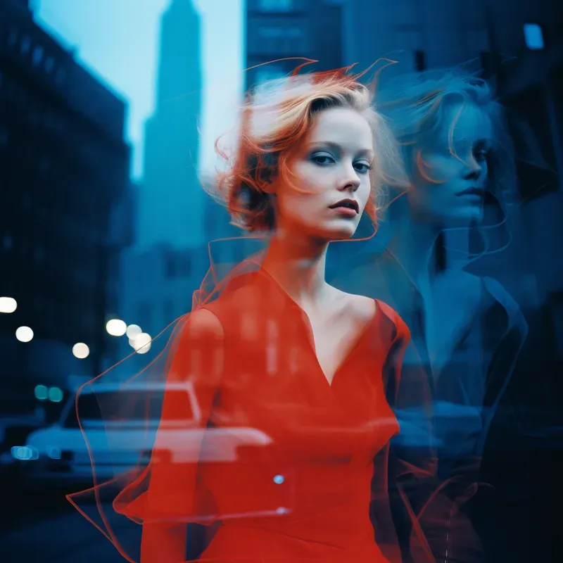 Fashion Multiple Exposure Shots