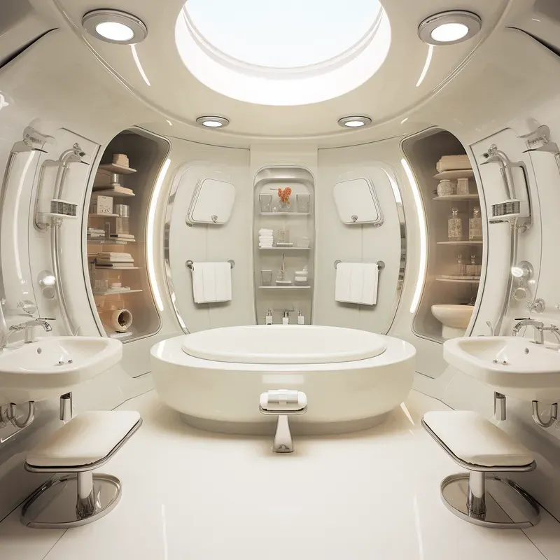 Retro Futuristic Interior Designs