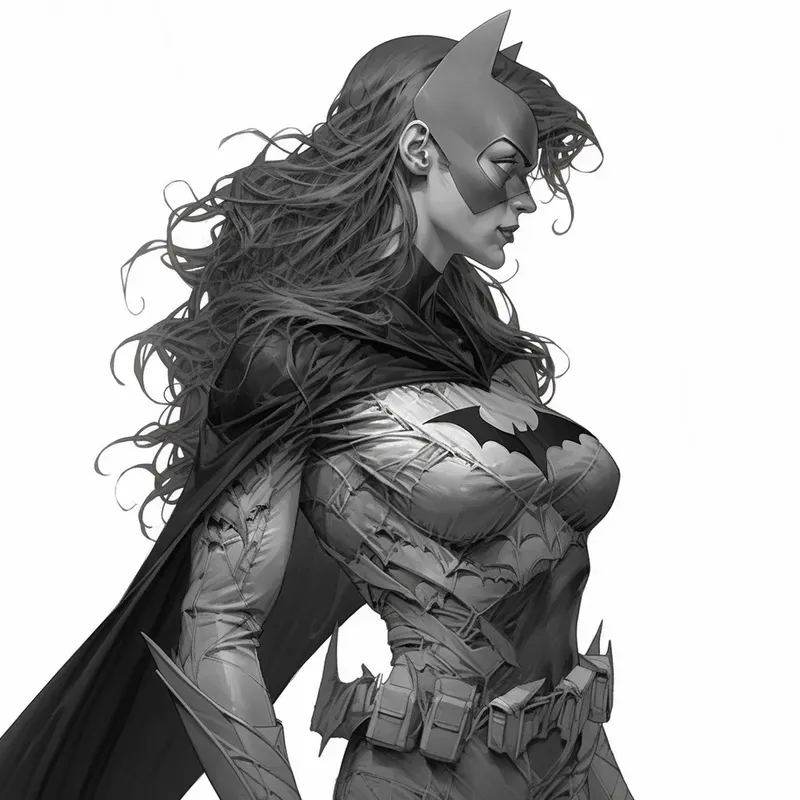 Drawn Sketches Of Superhero Girls