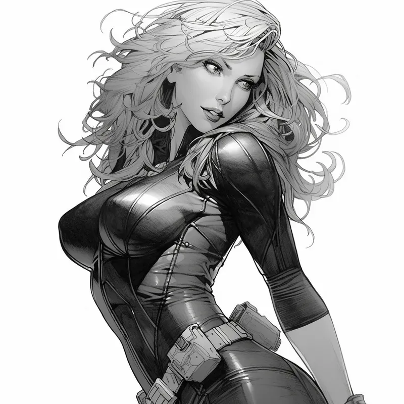 Drawn Sketches Of Superhero Girls