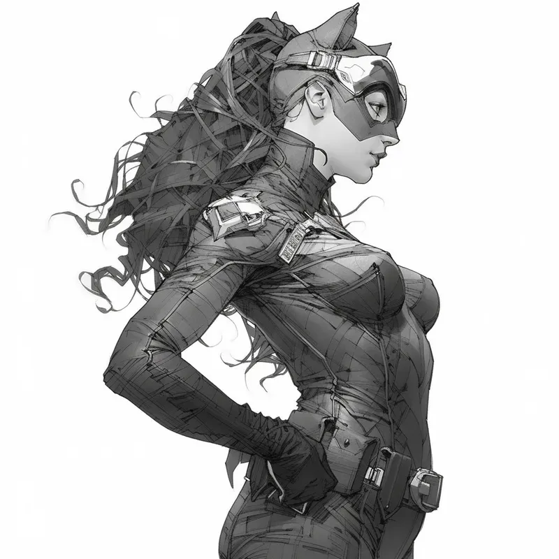 Drawn Sketches Of Superhero Girls