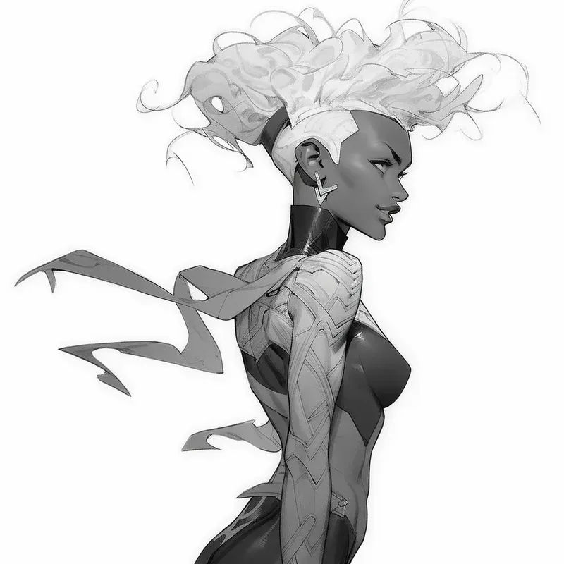 Drawn Sketches Of Superhero Girls