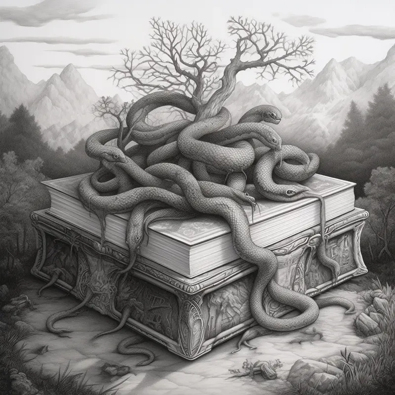 Black And White Surrealism Illustrations