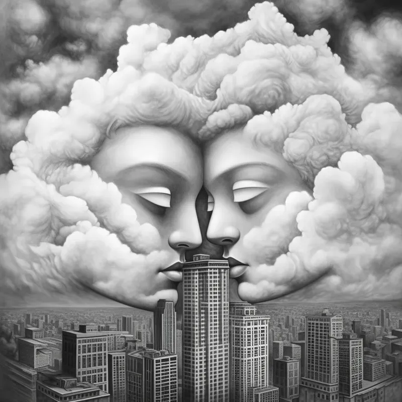 Black And White Surrealism Illustrations