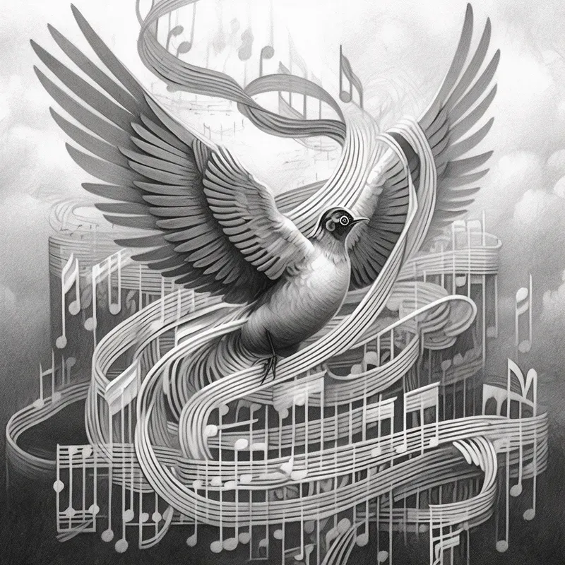 Black And White Surrealism Illustrations