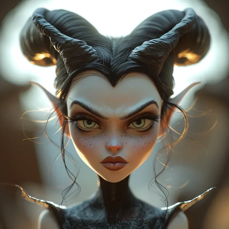 Hyper Realistic Cartoon Dolls Portraits