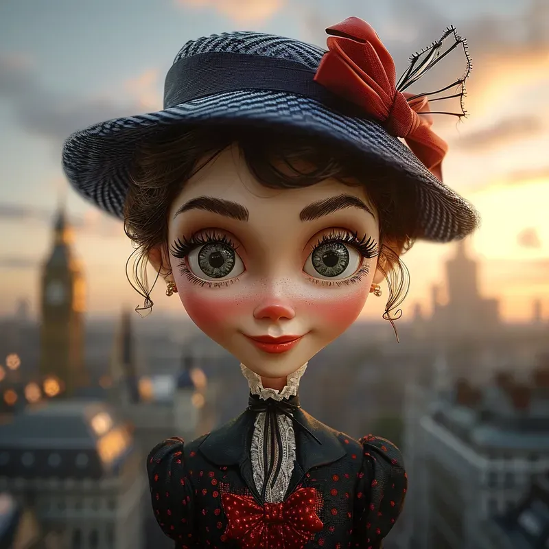 Hyper Realistic Cartoon Dolls Portraits