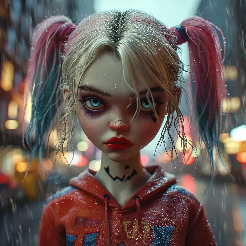 Hyper Realistic Cartoon Dolls Portraits