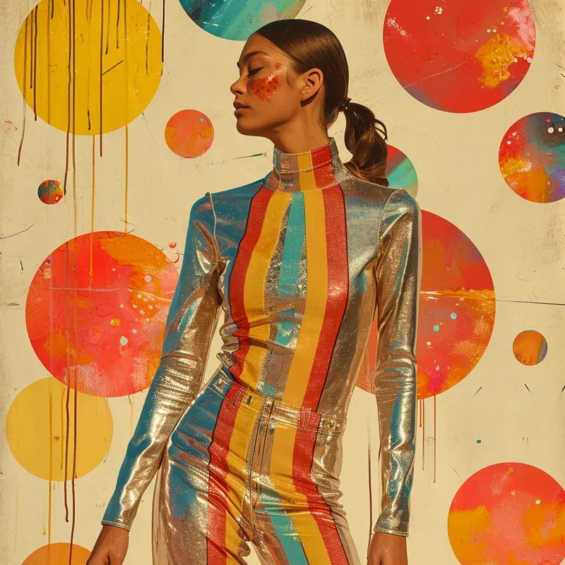 Retro Futuristic Fashion Collages