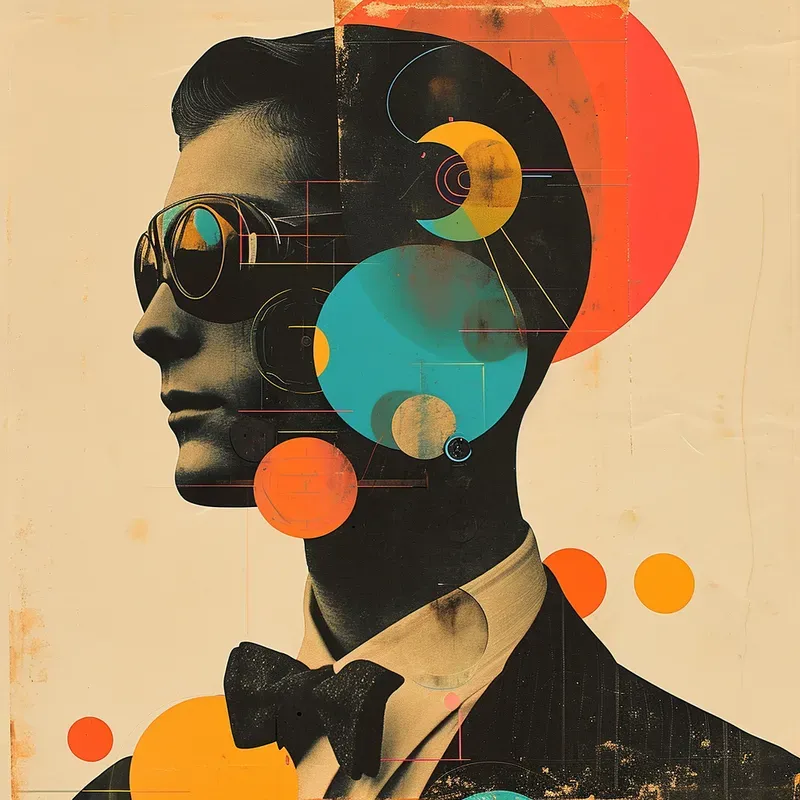 Retro Futuristic Fashion Collages