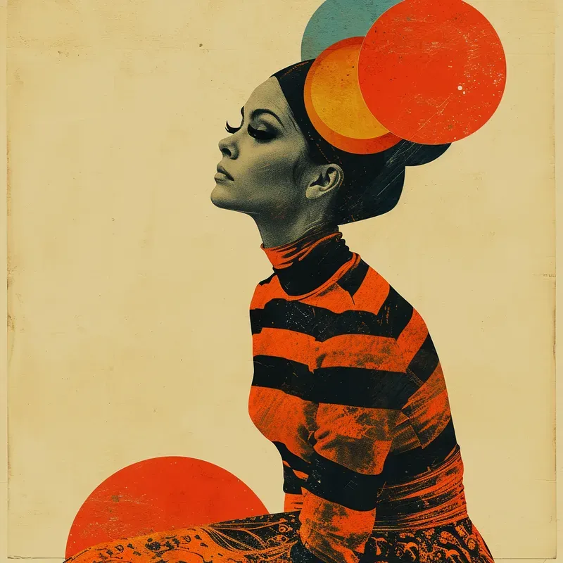 Retro Futuristic Fashion Collages